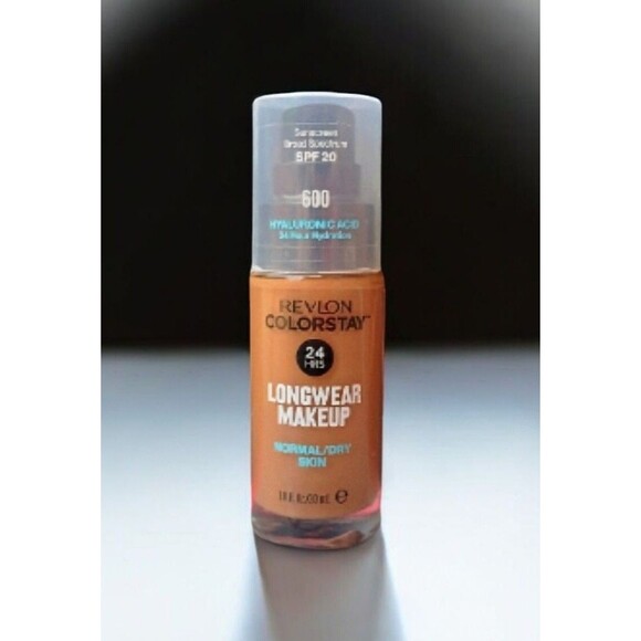 Revlon ColorStay Longwear Makeup 600 Cinnamon SPF 20 For Normal/Dry Skin 24HR Hy - Picture 6 of 10